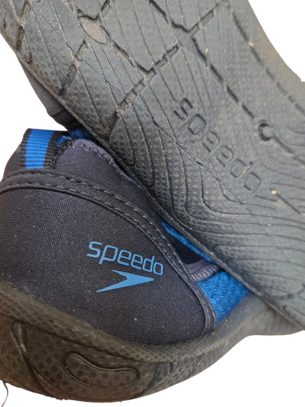Speedo Youth Size 4 Blue Slip-On Water Shoes